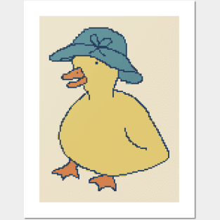 Granny Duck 80s Pixel Art Posters and Art